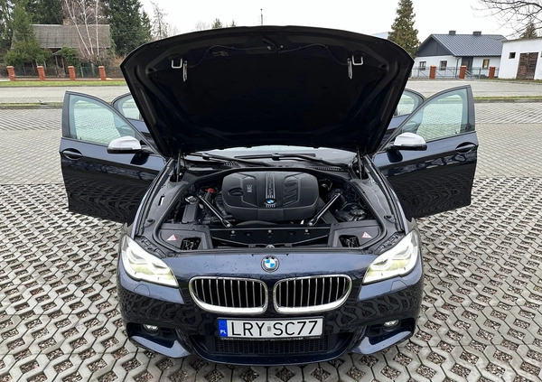 BMW Seria 5 cena 79500 przebieg: 83000, rok produkcji 2014 z Ryki małe 704